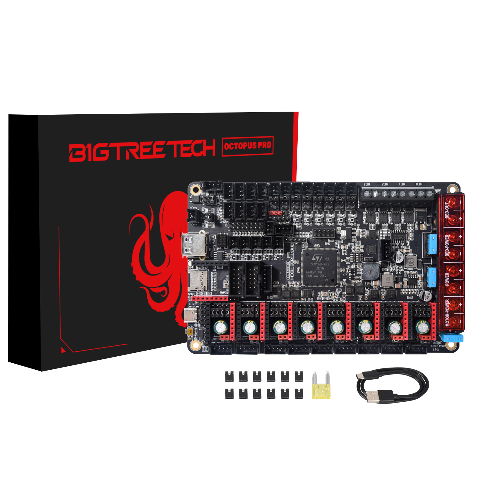 BIGTREETECH Octopus Pro V1.1 H723 32bit Control Board 550MHz